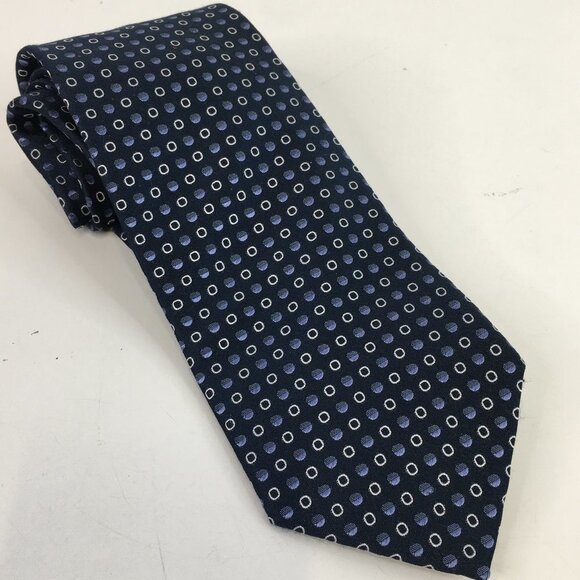 Giorgio Armani Blue Silk Necktie - Picture 1 of 9